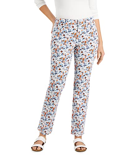 Charter Club Lexington Geo-Print Straight-Leg Jeans