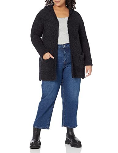 Avenue Plus Size Indigo Plain Cardigan Sweater