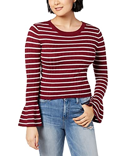 Ultra Flirt Juniors Ribbed Bell Sleeve Top