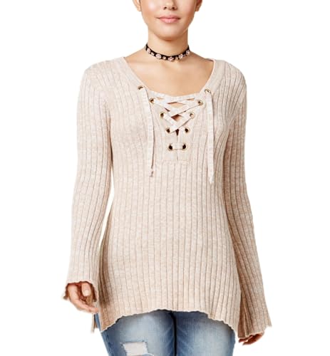 Ultra Flirt Juniors Ribbed Bell Sleeve Sweater