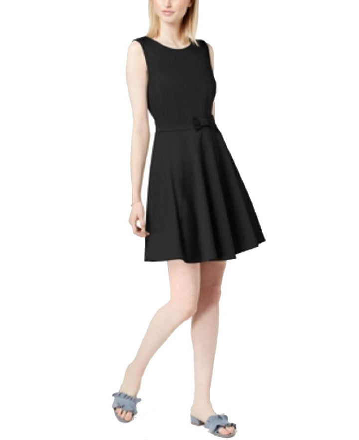 Bow-Detail Fit & Flare Dress