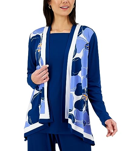 JM Collection Floral Print Cardigan