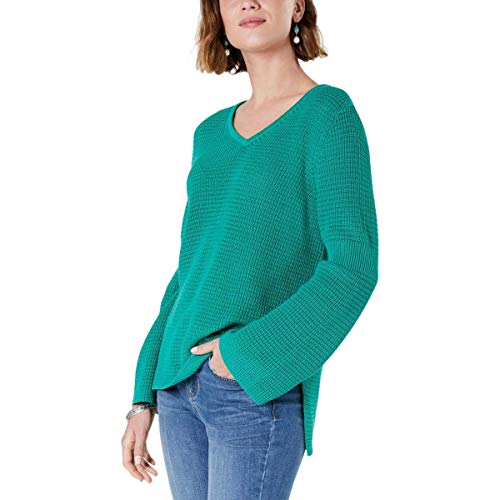 Cotton Waffle-Stitch Sweater