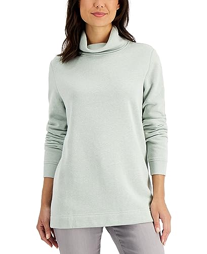 Karen Scott Cotton Turtleneck Sweater