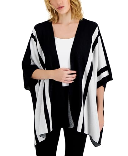 Alfani Petite Striped Cape Sweater