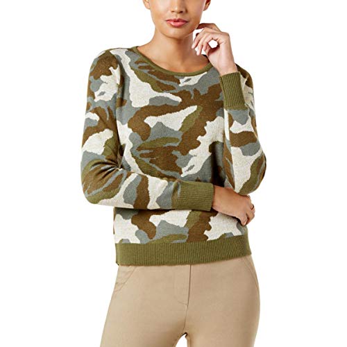 I.N.C. Metallic Camo-Print Sweater