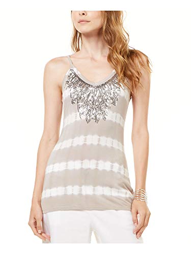 INC Embellished Tie-Dyed Tank Top