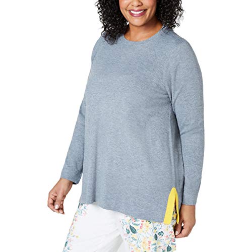 Plus Size Colorblocked-Detail Sweater