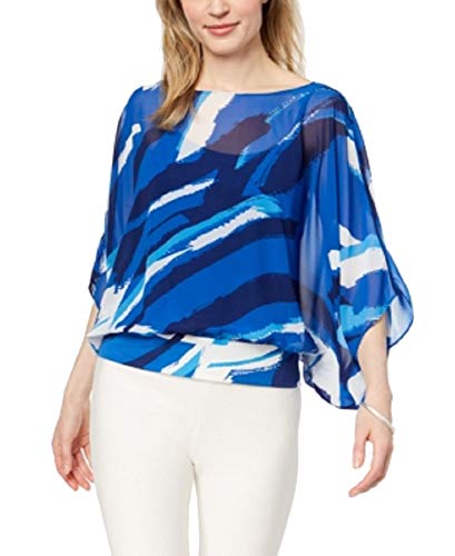 Alfani Printed Chiffon Top