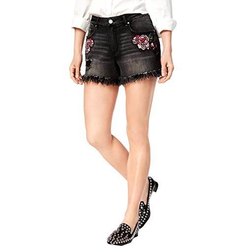 William Rast Perfect Embroidered Denim Shorts