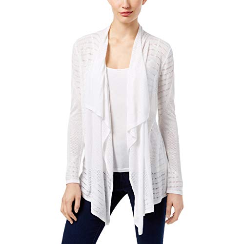 Petite Pointelle Draped Cardigan
