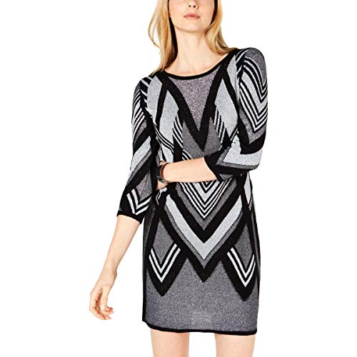 NY Collection Petite Printed Sweater Dress