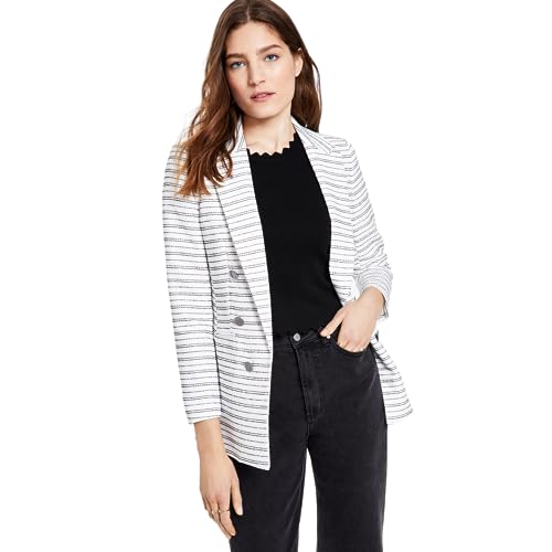 Bar III Striped Boyfriend Blazer