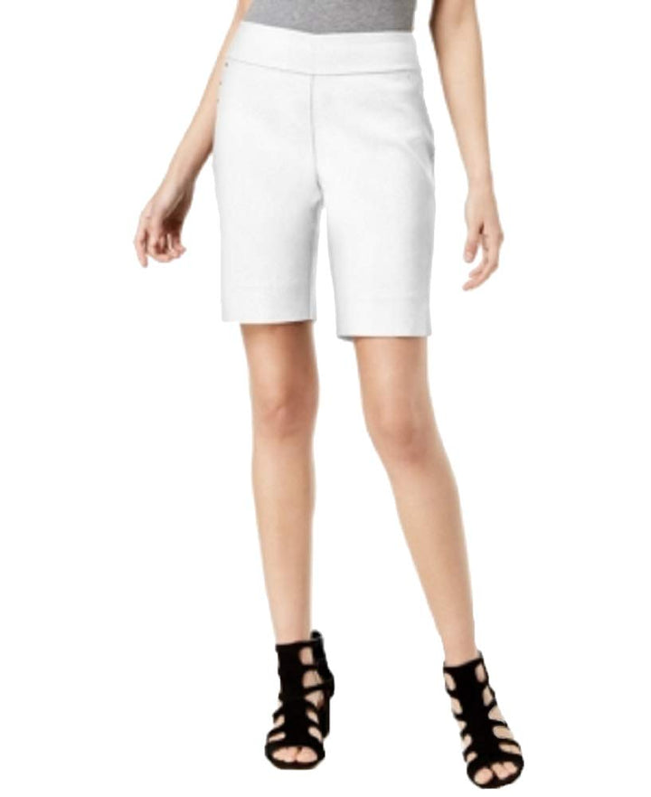INC Curvy-Fit Stud-Trim Bermuda Shorts