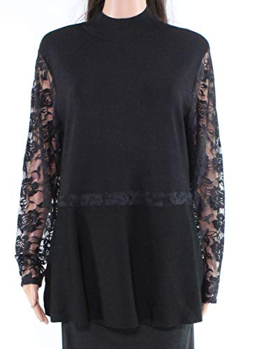 Plus Size Lace Peplum Sweater