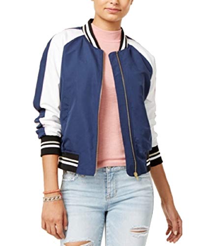 Hippie Rose Juniors Cropped Varsity Bomber Jacket