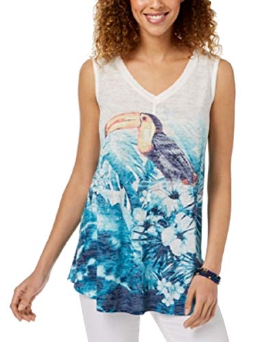 Style & Co Graphic Swing Tank Top