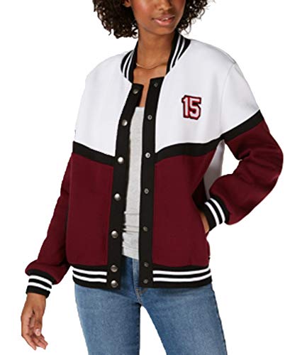 Say What Juniors Letterman Snap Jacket