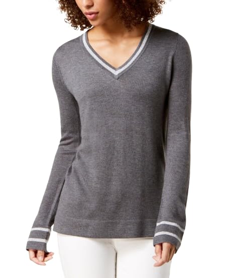 Metallic Trim Sweater