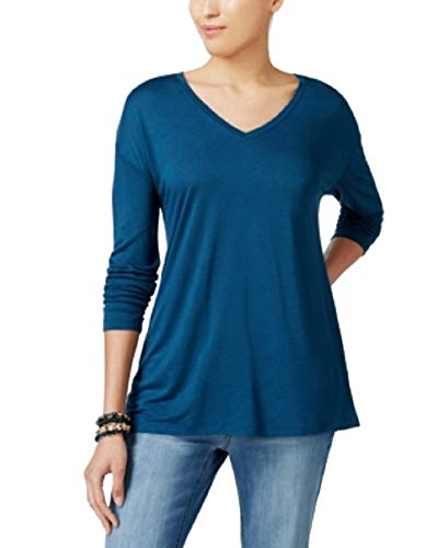 V-Neck Drop-Shoulder Top