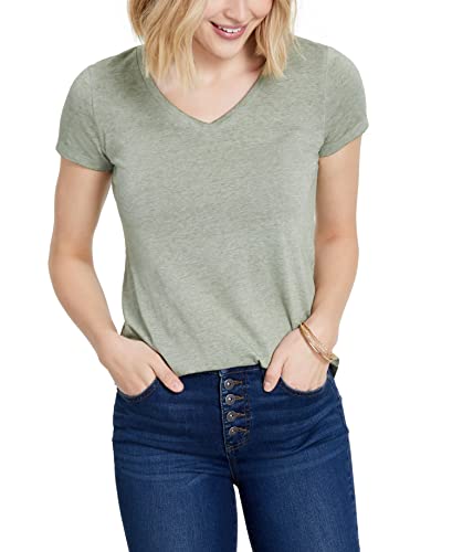 Style & Co Burnout V Neck T-Shirt