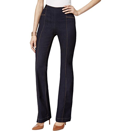 Inc International Concepts High Waist Contrast Stitching Flare Jeans