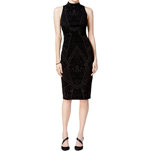 Bar III Velvet Pattern Sheath Dress