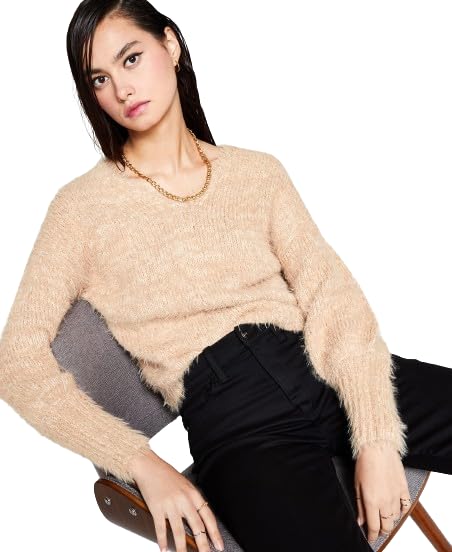 Now This V Neck Eyelash Knit Sweater