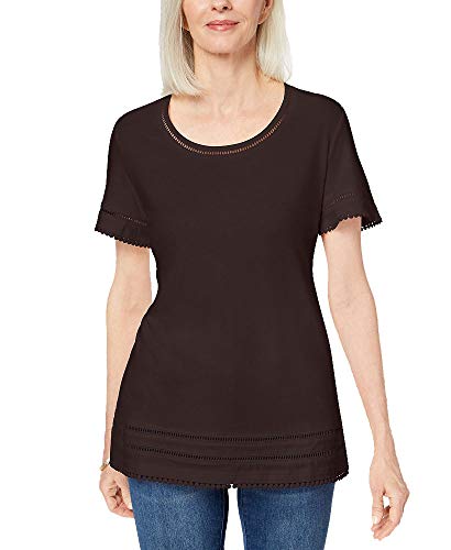 Karen Scott Ladder Inset T-Shirt