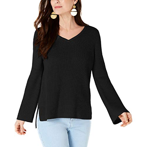 Cotton Waffle-Stitch Sweater