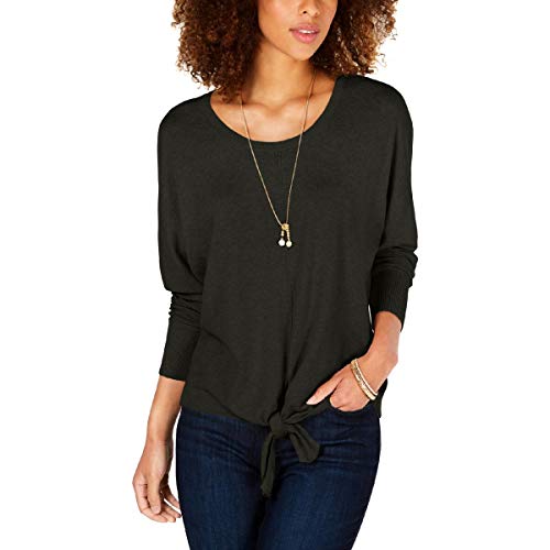 Style & Co Petite Tie Front Sweater