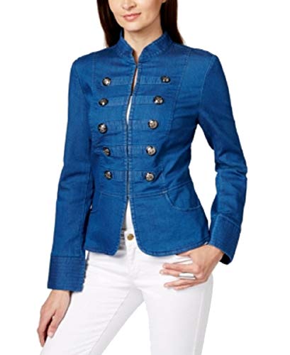 Inc International Concepts Denim Military Jacket