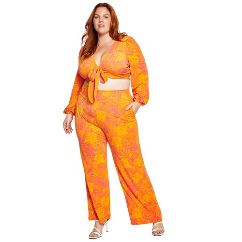 Bar III Trendy Plus Size Printed Soft Pants