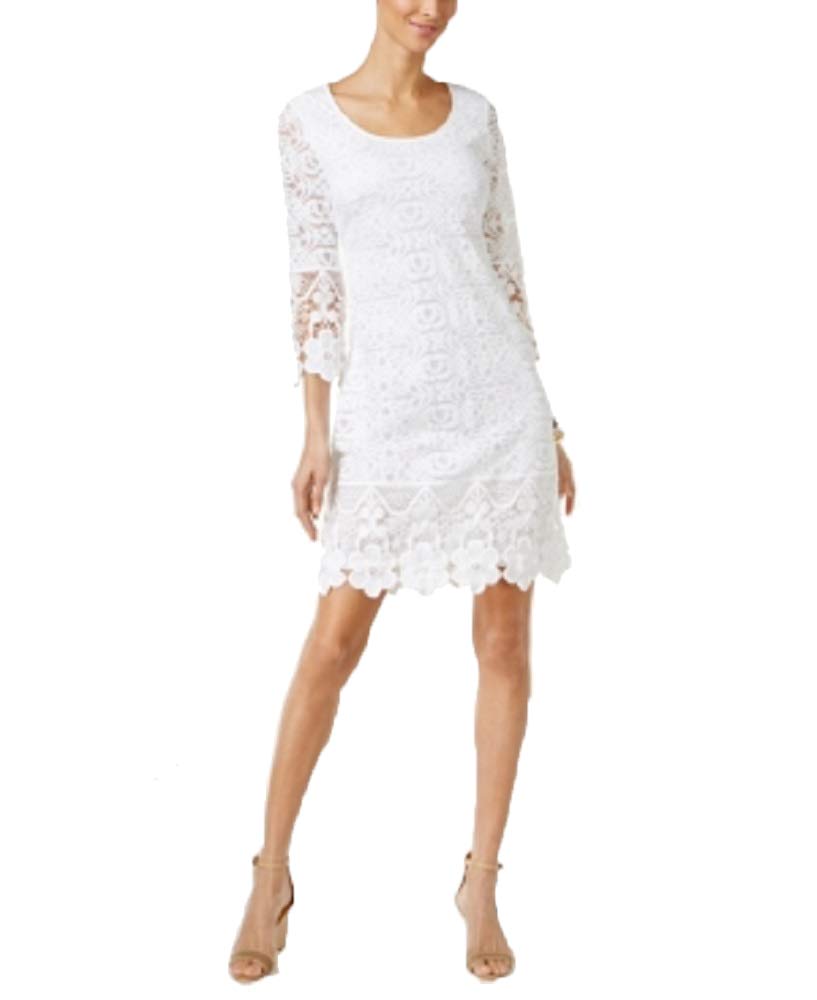 Alfani Petite Crochet Shift Dress