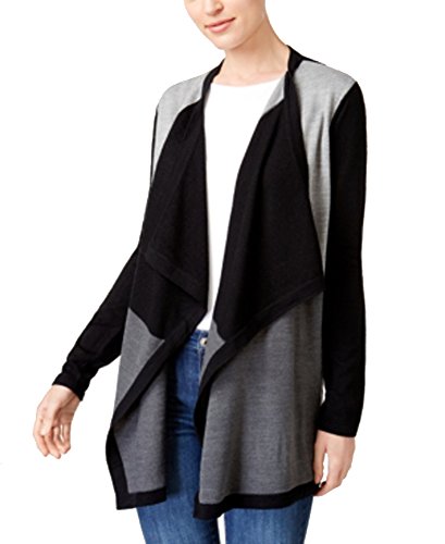 Karen Scott Colorblocked Cascade Cardigan