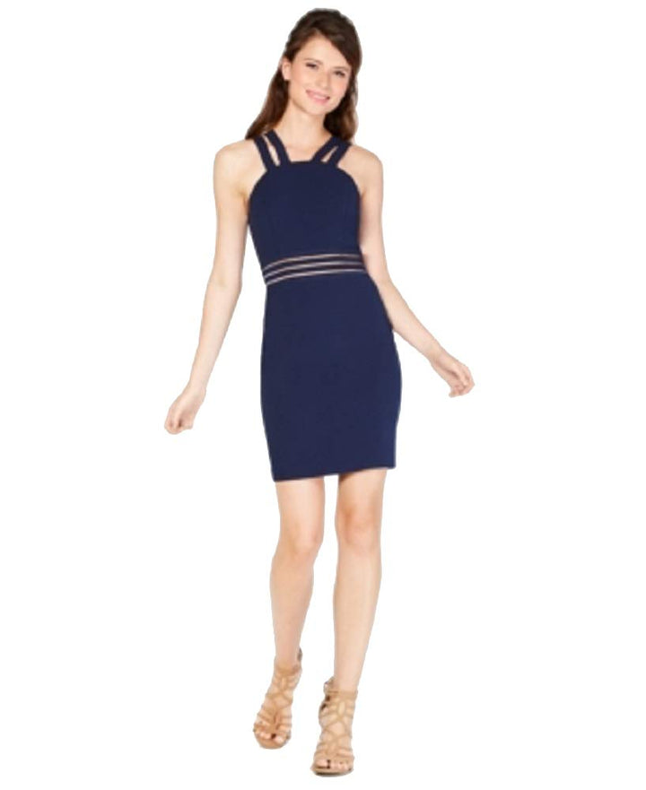 City Studios Juniors Double Strap Bodycon Dress