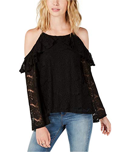 by Ikeddi Juniors' Lace Cold-Shoulder Top