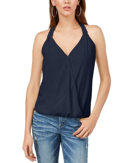 Surplice Blouson Tank Top