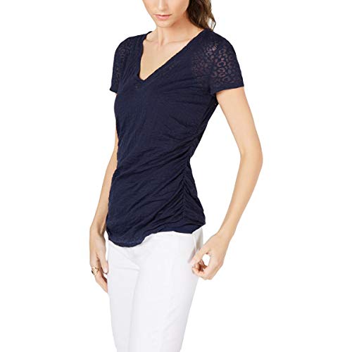 INC Leopard-Print Burnout Top