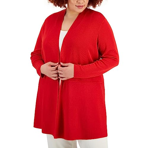 Plus Size Monterey Open-Front Cardigan