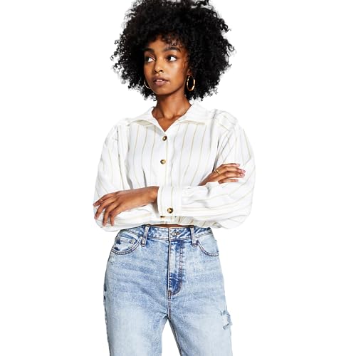 Now This Womens Cotton Cropped Shirt