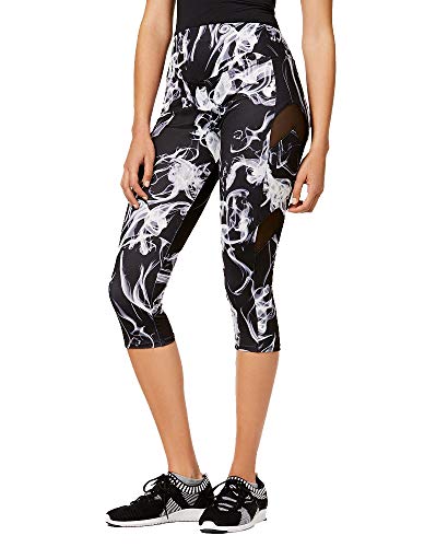 Juniors' Mesh-Inset Cropped Leggings