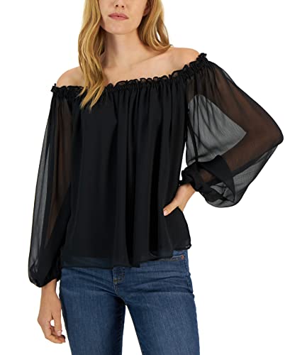 INC International Concepts Womens Off The Shoulder Top