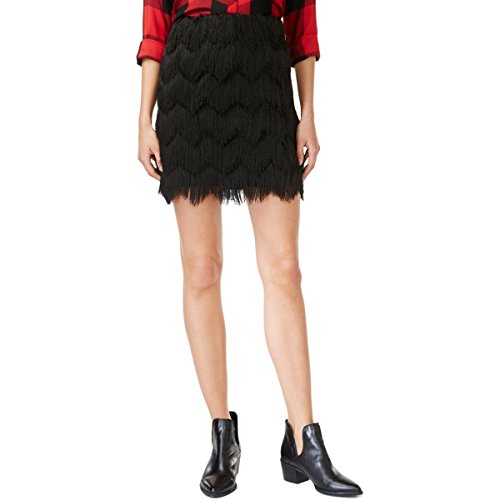 Maison Jules Fringe Mini Skirt