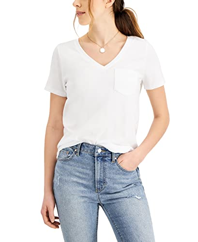 Style & Co Cotton V Neck T-Shirt