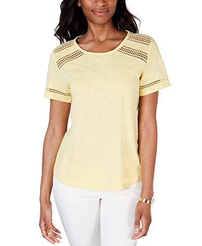 Cotton Lace-Trim Top