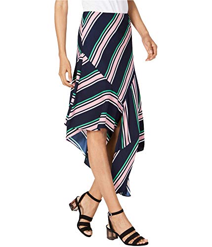 Striped Asymmetrical Skirt