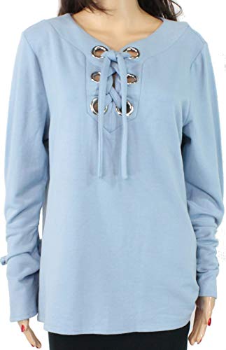 I.N.C. Lace-Up Sweatshirt