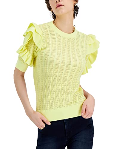 INC International Concepts Ruffle Sleeve Sweater