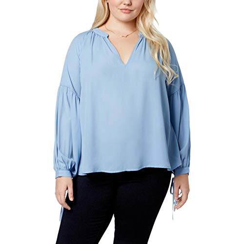Say What Trendy Plus Size V Neck Blouse